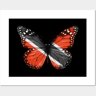 Trinidadian And Tobagoan Flag  Butterfly - Gift for Trinidadian And Tobagoan From Trinidad And Tobago Posters and Art